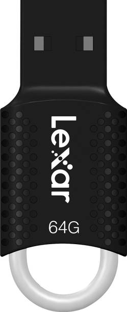 Lexar JumpDrive V40 64 GB Pen Drive Compatible with Desktop Computer, Laptop, Netbook USB 2.0 Plastic, Metal Case