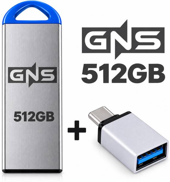GNS World G-54 512 GB Pen Drive Compatible with Audio Player, Desktop Computer, Laptop, Mobile, Tablet USB 2.0 Metal Case