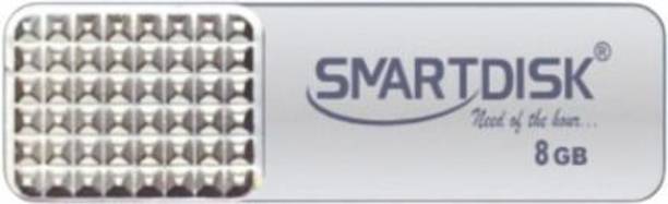 SMART DISK Classic USB 8 GB OTG Drive Compatible with Television, Laptop, Desktop Computer USB 3.0 Metal Case