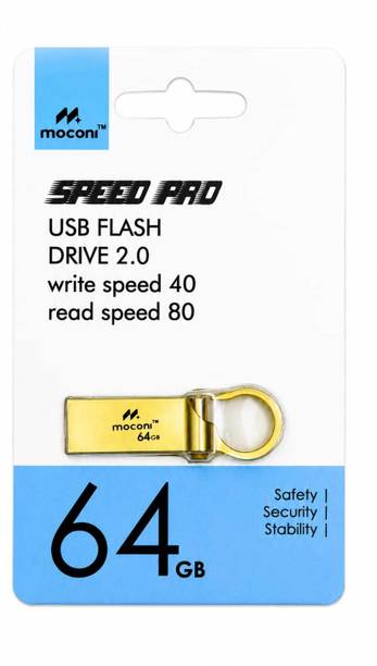 MOCONI USB Flash drive 64 GB Pen Drive Compatible with Desktop Computer, Laptop, Tablet, Television, Mobile USB 2.0 Metal Case