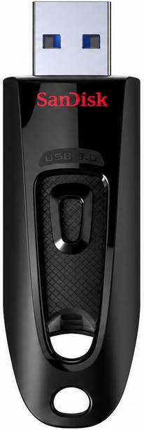 SanDisk Ultra 32GB, USB 3.0, Flash Drive, Upto 130MB/s Read, Pendrive, Black 32 GB Pen Drive Compatible with Desktop Computer, Laptop, Mobile USB 3.0 Plastic Case