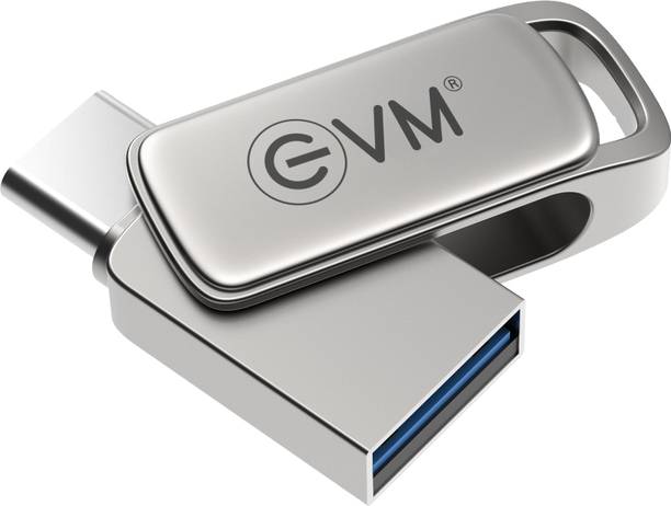 EVM Nano Type-C OTG, USB 3.1 Gen 1 - Ultra Fast Access, Shockproof Metal Casing 128 GB Pen Drive Compatible with Desktop Computer USB 3.1 Metal Case