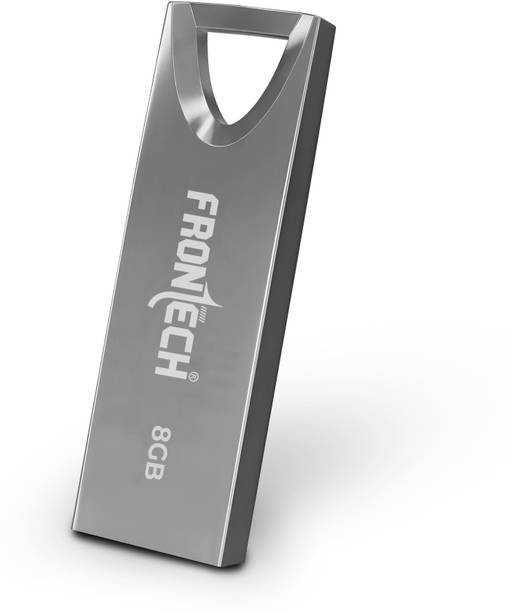 Frontech 2.0 Flash Drive | 480 Mbps | High Speed | Wide Compatibility | Slim & Portable | 8 GB Pen Drive Compatible with Laptop, Desktop Computer USB 2.0 Metal Case