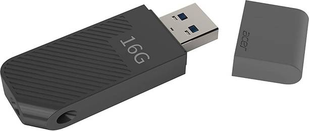Acer UP300-16GB-BLACK 16 Pen Drive Compatible with Desktop Computer, Laptop USB 3.2 Plastic Case