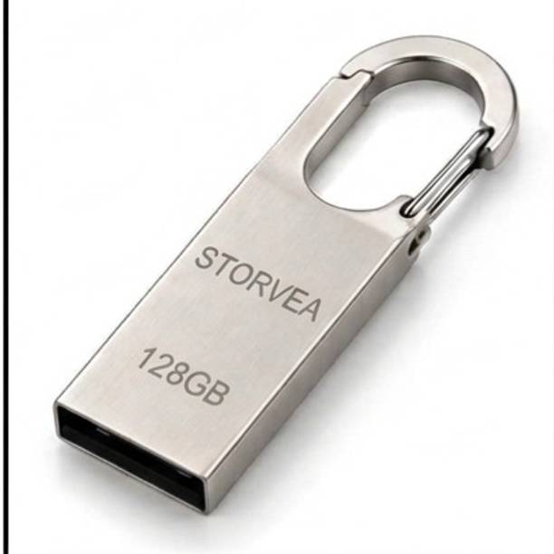 Storvea 128gb pendrive 128 GB Pen Drive Compatible with Laptop, Mobile, Tablet, Audio Player, Desktop Computer, Gaming Console USB 3.0, USB 1.1, USB 2.0 Plastic Case