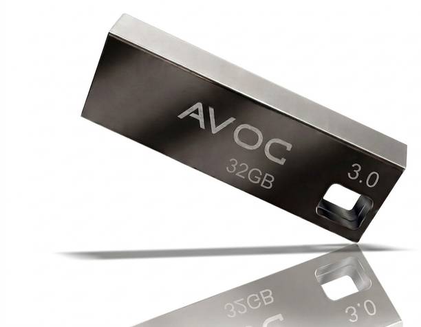 AVOC FLASH HIGH Speed Metal USB Flash Drive F02 32 GB Pen Drive Compatible with Laptop, Desktop Computer, Audio Player USB 3.0 Metal Case