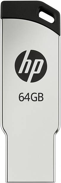 HP v236w USB 2.0 64GB Pen Drive, Metal 64 GB Pen Drive Compatible with Audio Player, Desktop Computer, Laptop USB 2.0 Metal Case