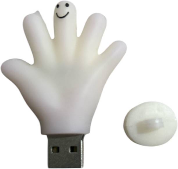 Harry PVC Hand Shape USB Flash Drive 64 GB Pen Drive Compatible with Desktop Computer, Audio Player, Laptop, Mobile USB 2.0 Plastic Case