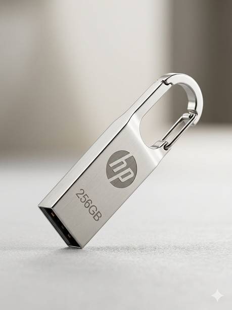 HP Dj v220w 256 GB Pen Drive Compatible with Mobile, Desktop Computer, Laptop, Audio Player USB 2.0, USB 3.0 Metal Case