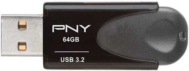 PNY MM-FD32TA4-64GB 64 GB Pen Drive Compatible with Desktop Computer, Laptop, Television USB 3.2 Plastic Case