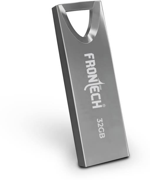 Frontech 2.0 Flash Drive | 480 Mbps | High Speed | Wide Compatibility | Slim & Portable | 32 GB Pen Drive Compatible with Laptop, Desktop Computer USB 2.0 Metal Case