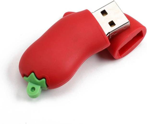 sippytales Chilli Pen Drive for Gifting 64 GB Pen Drive Compatible with Laptop, Gaming Console, Audio Player, Television, Netbook, Tablet, Mobile, Desktop Computer USB 2.0 Rubber Case