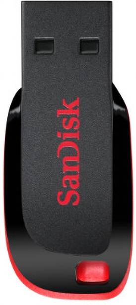 SanDisk Cruzer Blade 16GB USB Flash Drive (SDCZ50-016G-I35) 16 GB Pen Drive Compatible with Desktop Computer, Laptop USB 2.0 Plastic Case