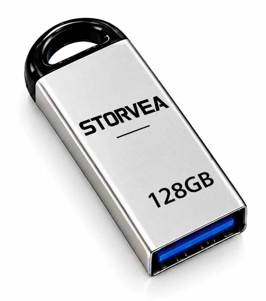 Storvea 128gb pendrive A13 128 GB Pen Drive Compatible with Laptop, Mobile, Tablet, Audio Player, Desktop Computer, Gaming Console USB 3.0, USB 1.1, USB 2.0 Plastic Case