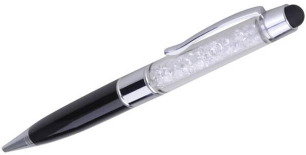 Eshop 3 In 1 Multi functional Crystal Stylus Touch Screen Pen Style USB 8 GB Pen Drive Compatible with Gaming Console, Desktop Computer, Tablet, Television, Audio Player, Laptop USB 2.0 Metal Case