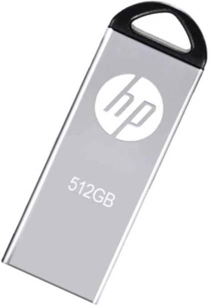 HP V220 512 GB Pen Drive Compatible with Audio Player, Mobile, Desktop Computer, Gaming Console USB 3.0 Metal Case