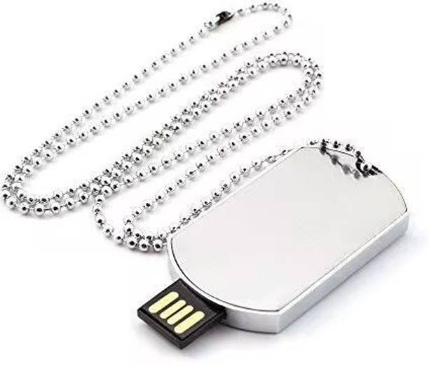 Techbae Premium Dog Tag Metal Pen Drives Gifting Flash Drives 128 GB Pen Drive Compatible with Desktop Computer, Television, Television USB 2.0 Metal Case