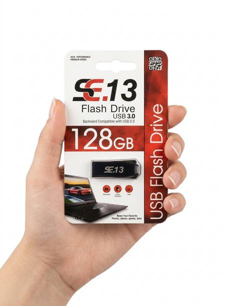 SE.13 Flash Drive USB 128 GB Pen Drive Compatible with Mobile, Laptop USB 3.0 Metal Case