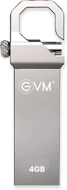EVM EVMPD/4GB 4 GB Pen Drive Compatible with Desktop Computer, Laptop, Laptop USB 2.0 Metal Case