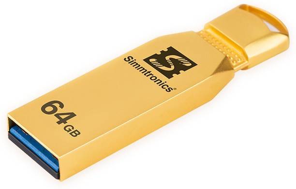 Simmtronics USB 3.0 64 GB Pen Drive Compatible with Laptop, Desktop Computer USB 3.0 Metal Case