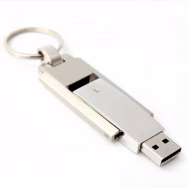 Techbae Keychain 32 GB Pen Drive Compatible with Laptop, Audio Player, Television, Desktop Computer USB 2.0 Metal Case