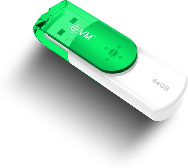 EVM EnStick USB 3.2, High Speed 200 Mb/s, Indias Fastest 64 GB Pen Drive Compatible with Laptop, Mobile, Desktop Computer USB 3.2 Plastic Case