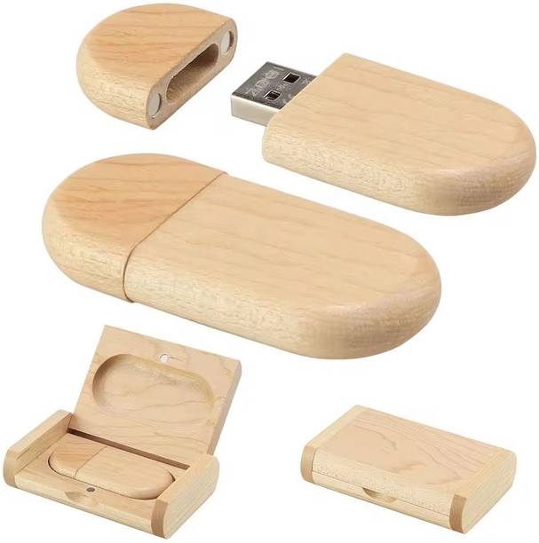 Techbae WOODEN BOX 16 GB Pen Drive Compatible with Desktop Computer, Audio Player, Television, Laptop USB 2.0 Wood Case