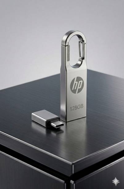 HP V220w LR 128 GB Pen Drive Compatible with Laptop, Mobile USB 2.0, USB 3.0 Metal Case