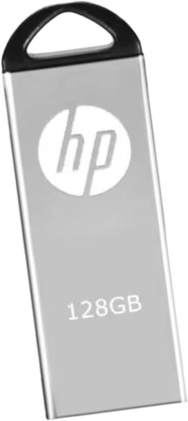 HP 128GB Pen Drive USB Flash Drive SUPPORT ALL DEVICES 128 GB Pen Drive Compatible with Audio Player, Desktop Computer, Gaming Console, Laptop, Mobile, Tablet USB 2.0 Metal Case
