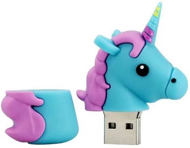 sippytales UNICORNN USB 16 GB Pen Drive Compatible with Audio Player, Laptop, Television USB 2.0 Rubber Case