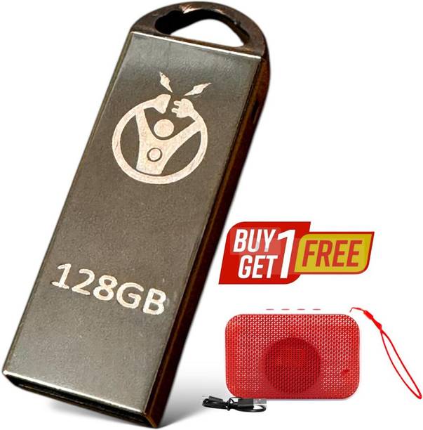 OLYWIN 128+MO2 128 GB Pen Drive Compatible with Audio Player, Desktop Computer, Gaming Console, Laptop, Mobile, Tablet, Netbook, Television USB 3.0, USB 2.0 Metal, Plastic Case