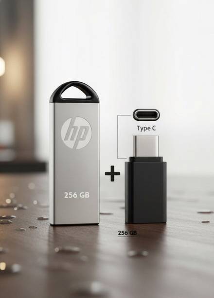 HP V221 256 GB Pen Drive Compatible with Audio Player, Gaming Console, Mobile, Laptop, Tablet, Desktop Computer USB 3.0 Metal Case