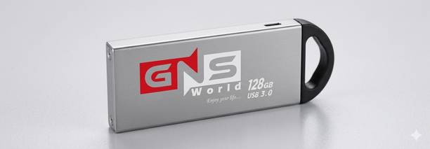 GNS World GNSG-54-128GB 128 GB Pen Drive Compatible with Gaming Console, Audio Player, Gaming Console, Laptop USB 3.0 Metal Case