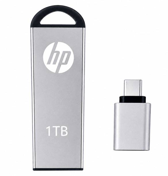 HP v220w 1 TB Pen Drive Compatible with Audio Player, Desktop Computer, Gaming Console, Laptop, Mobile, Netbook, Tablet, Television USB 3.0 Metal Case