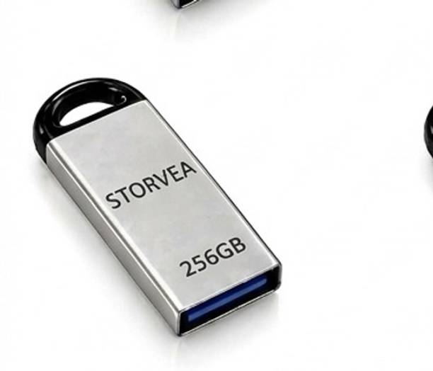 Storvea 256gb pendrive s7 256 GB Pen Drive Compatible with Laptop, Mobile, Tablet, Audio Player, Desktop Computer, Gaming Console USB 3.0, USB 1.1, USB 2.0 Plastic Case