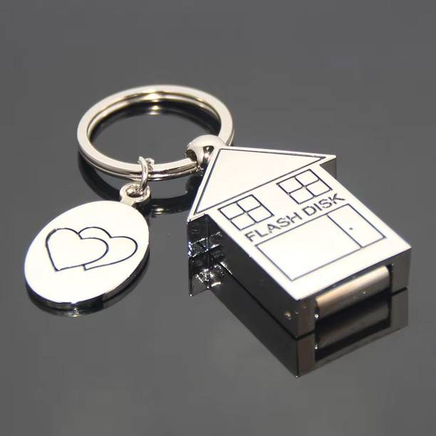 sippytales Premium House Shape USB Flash Drives 4 GB Pen Drive Compatible with Desktop Computer, Laptop, Laptop USB 2.0 Metal Case