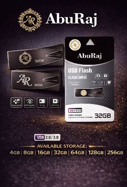 Aburaj 3.0 32 GB, Flash Drive, Upto 130 MB/s R, Pendrive, Metal 32 GB Pen Drive Compatible with Audio Player, Desktop Computer, Gaming Console, Laptop, Mobile, Television USB 3.0 Metal Case