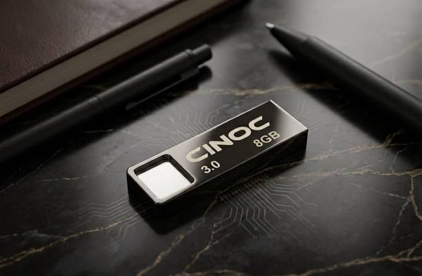 CINOC C9 High Speed Flash Drive 8 GB Pen Drive Compatible with Desktop Computer, Gaming Console, Laptop, Mobile, Tablet, Television USB 3.0 Metal Case