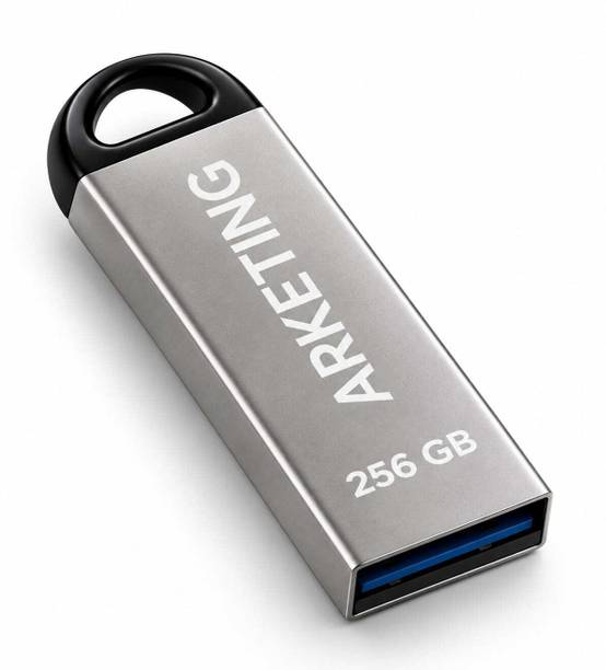 ARKETING ARK-USB256-00117 256 GB Pen Drive Compatible with Audio Player, Desktop Computer, Gaming Console, Laptop, Mobile, Netbook, Tablet, Television USB 2.0, USB 3.0 Metal Case