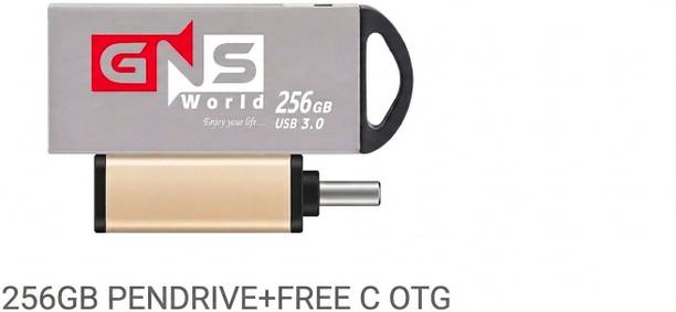 ZOLDYCK G-54-256-C OTG 256 GB Pen Drive Compatible with Desktop Computer, Audio Player, Gaming Console, Mobile USB 3.0 Metal Case