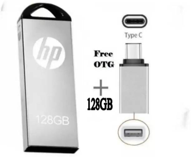 HP 128GB with Type C OTG Connecter 128 GB Pen Drive