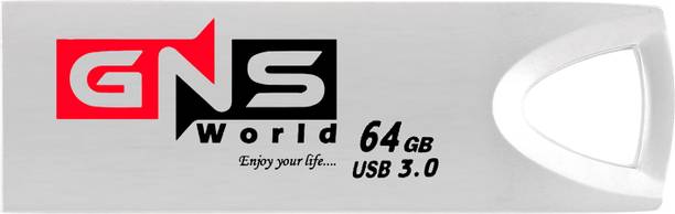 GNS World G-52 64 GB Pen Drive Compatible with Mobile, Laptop, Desktop Computer, Audio Player, Tablet USB 3.0 Metal Case