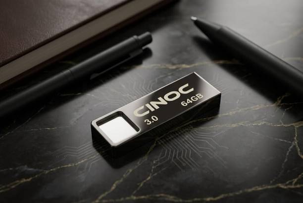 CINOC C9 High Speed Flash Drive 64 GB Pen Drive Compatible with Desktop Computer, Gaming Console, Laptop, Mobile, Tablet, Television USB 3.0 Metal Case