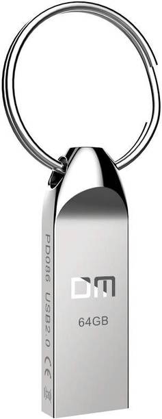 DM PD086 64GB High-Speed Waterproof Metal Pendrive for PC, Laptop, Book 64 GB Pen Drive Compatible with Mobile, Netbook, Desktop Computer, Television, Tablet, Laptop USB 2.0 Metal Case
