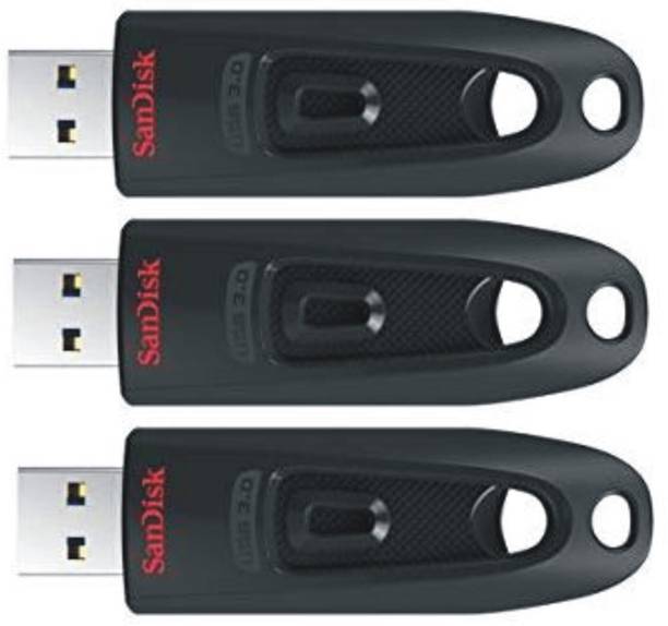 SanDisk ULTRA USB 3.0 FLASH DRIVE 32 GB Pen Drive Compatible with Laptop, Audio Player, Desktop Computer USB 3.0 Plastic Case