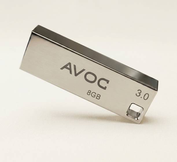 AVOC FLASH High Speed Transmission, Waterproof, Shockproof, Antimagnetic 8 GB Pen Drive Compatible with Television, Tablet, Laptop, Desktop Computer USB 3.0 Metal Case