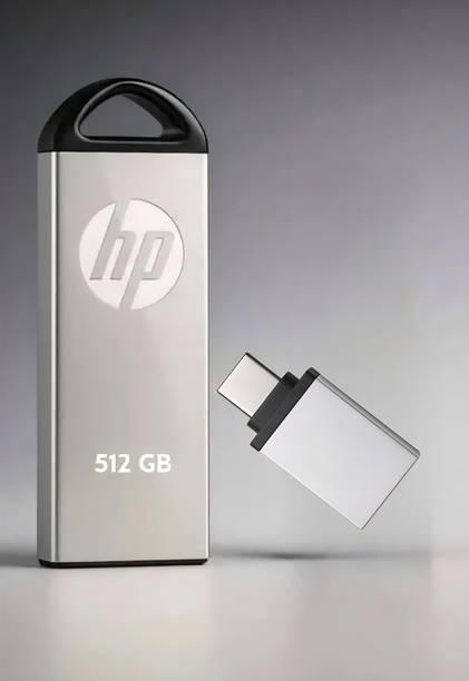 HP DS V227 512 GB Pen Drive Compatible with Laptop, Gaming Console, Audio Player, Tablet, Mobile USB 3.0, USB 2.0 Metal Case