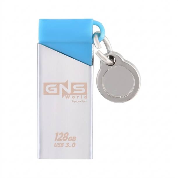GNS World GNSG-56-128GB 128 GB Pen Drive Compatible with Audio Player, Desktop Computer, Gaming Console, Laptop, Television USB 2.0 Metal Case