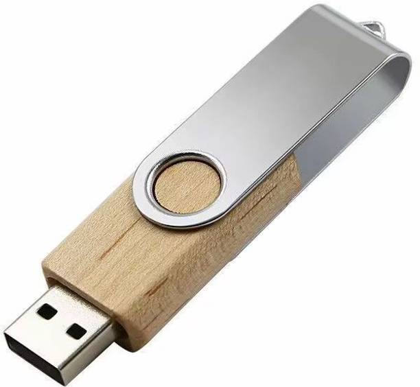 Techbae Wooden Twister 32 GB Pen Drive Compatible with Audio Player, Laptop, Television USB 2.0 Wood Case