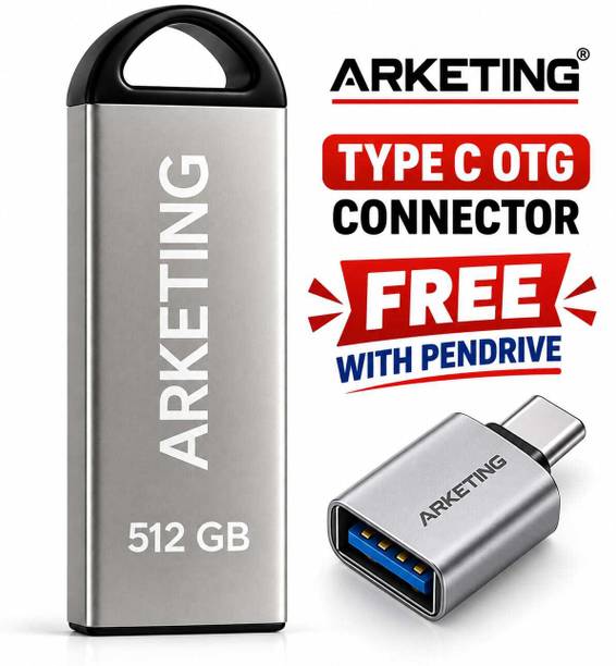 ARKETING p220Q 512 GB Pen Drive Compatible with Audio Player, Desktop Computer, Gaming Console, Laptop, Mobile, Netbook, Tablet, Television USB 3.0 Metal Case